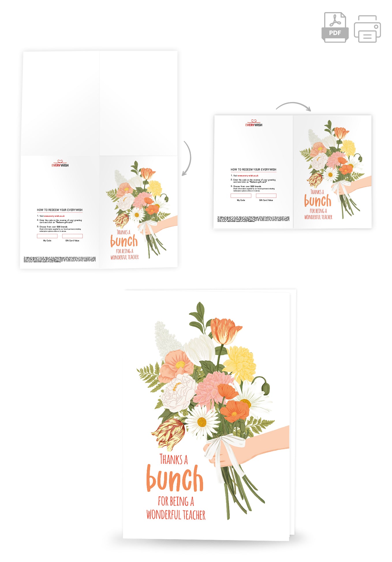 Thanks a bunch for being a wonderful teacher - Bouquet orange