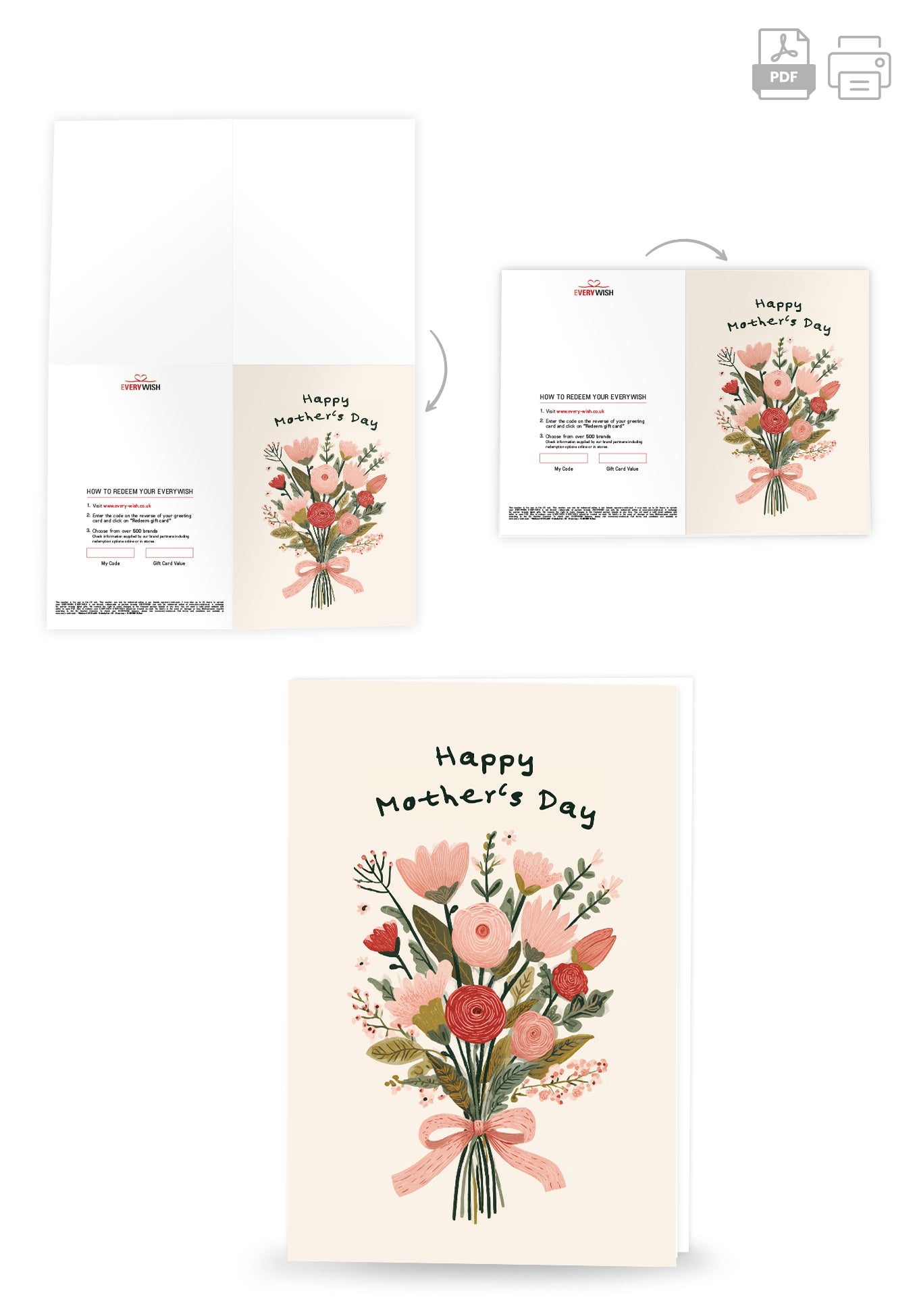 Happy Mother's Day - Bouquet Pink