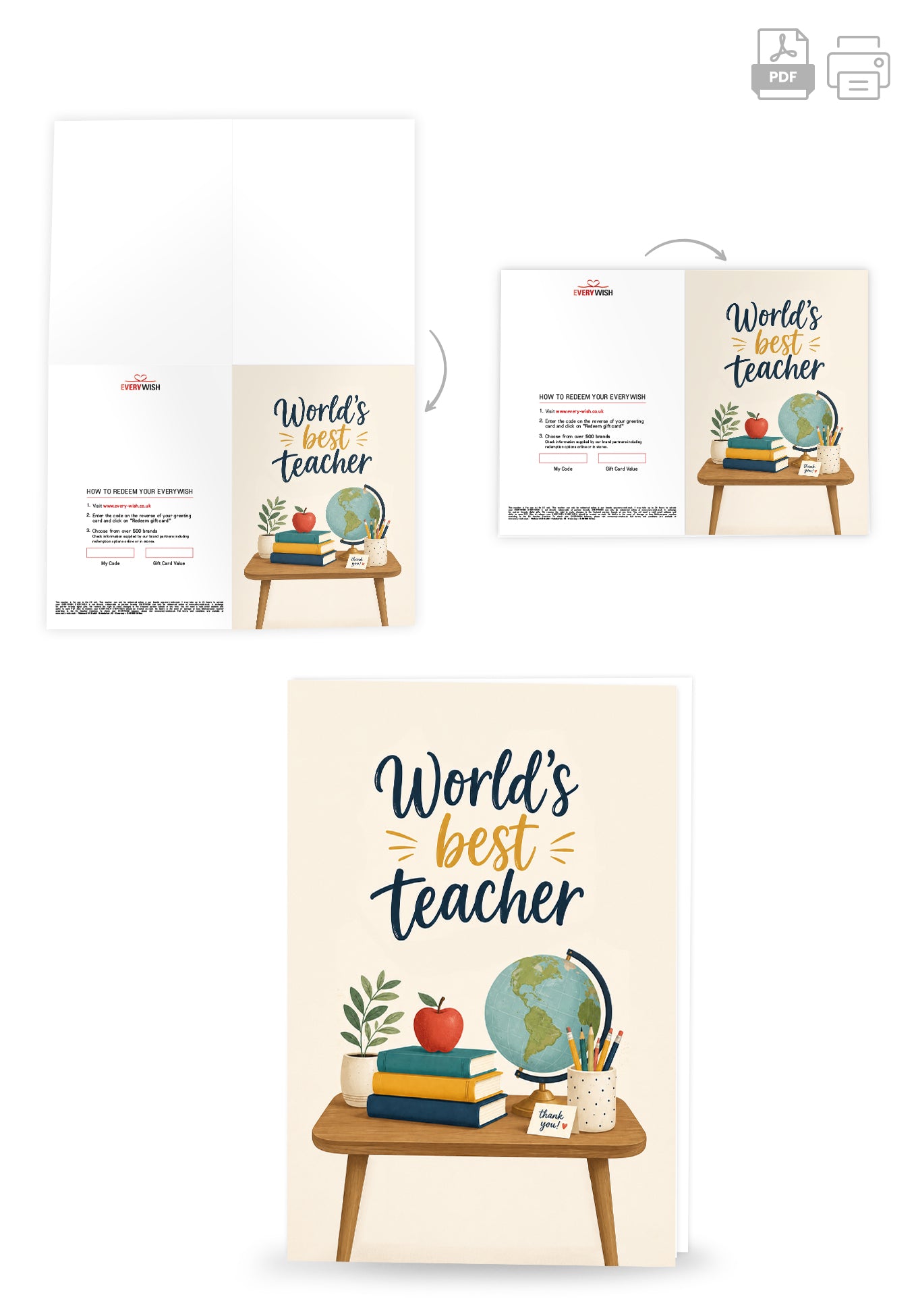 Worlds best teacher - Beige