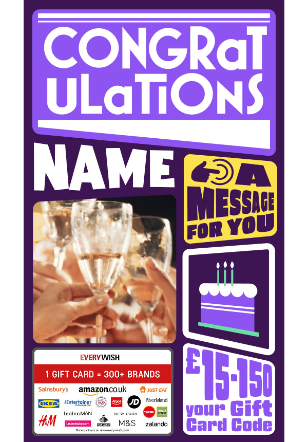 Digital - Congratulations - playful