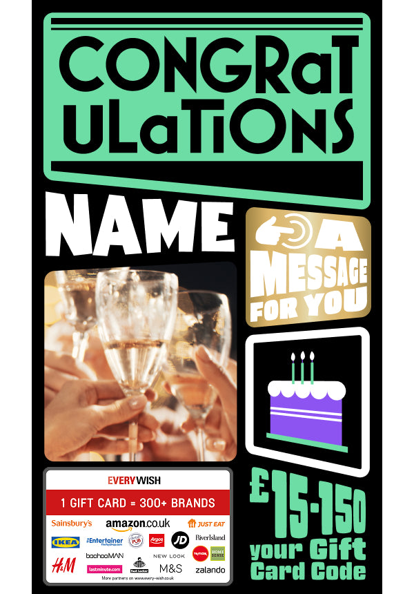 Digital - Congratulations - playful