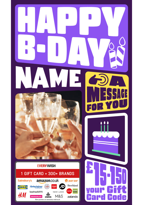 Digital - Happy B-Day - Candle