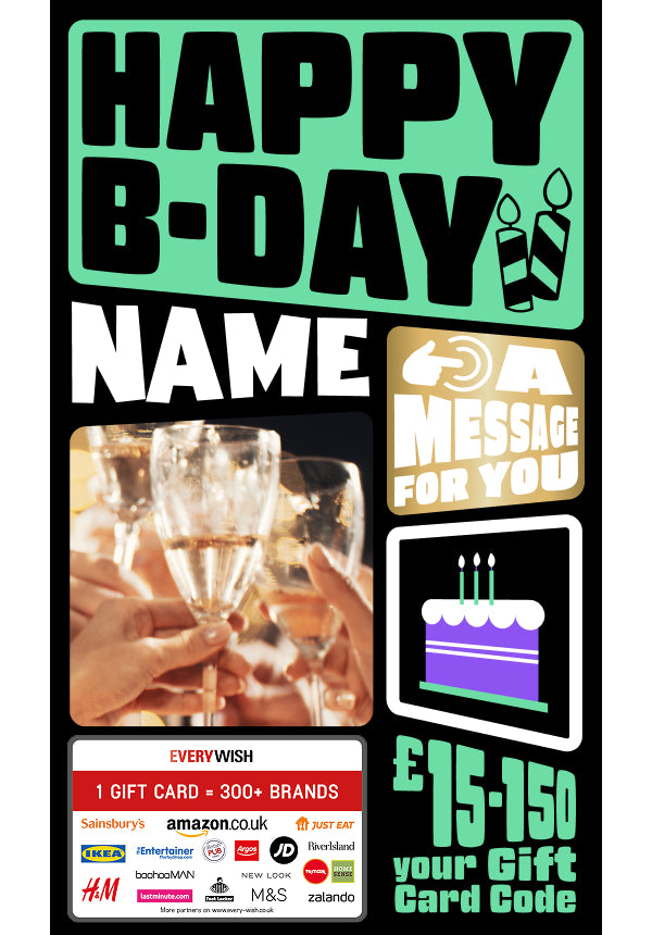 Digital - Happy B-Day - Candle