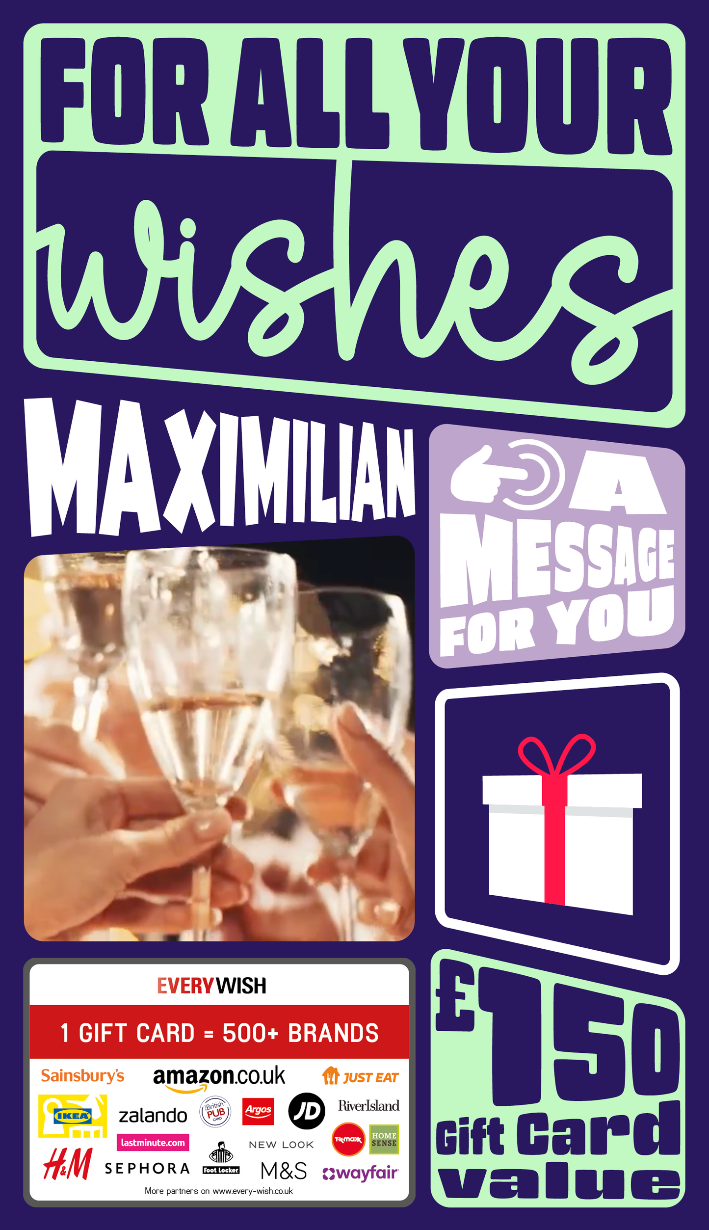 Digital - For all your wishes - handwritten