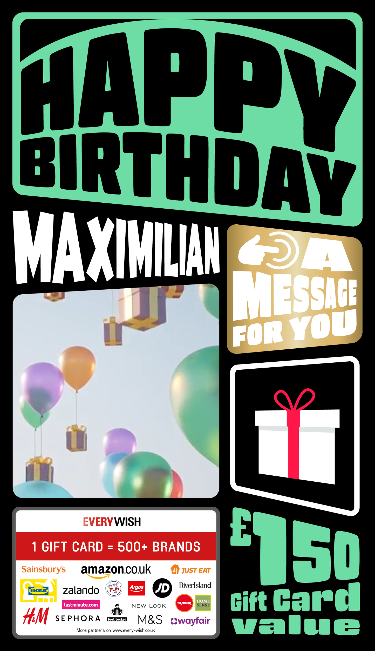 Digital - Happy Birthday - Round