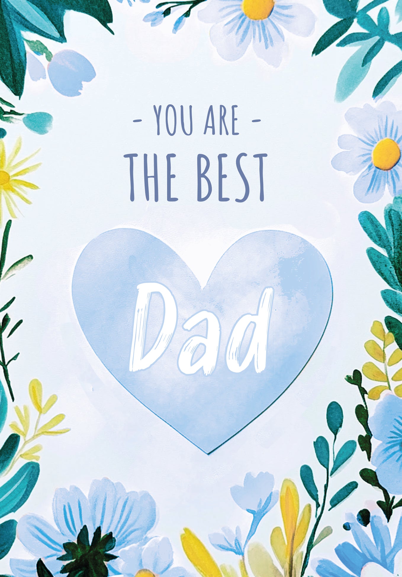 The Best Dad - Heart Flower