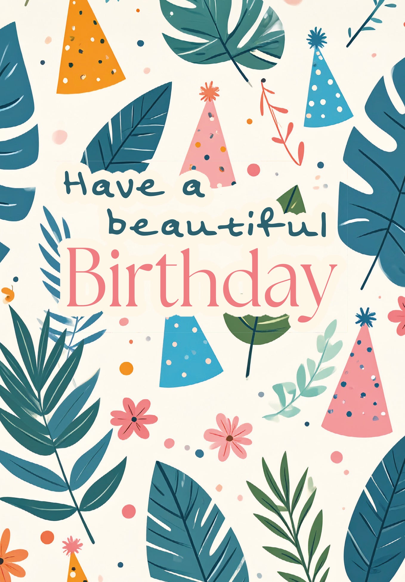 Beautiful Birthday - Party leaves