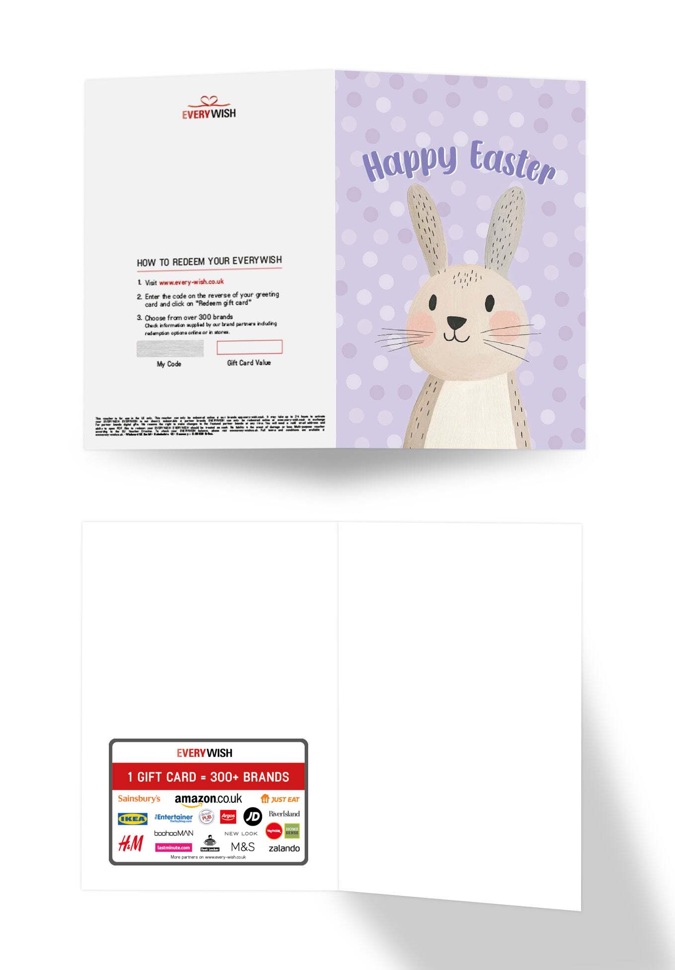 Happy Easter - Bunny Pastel Purple