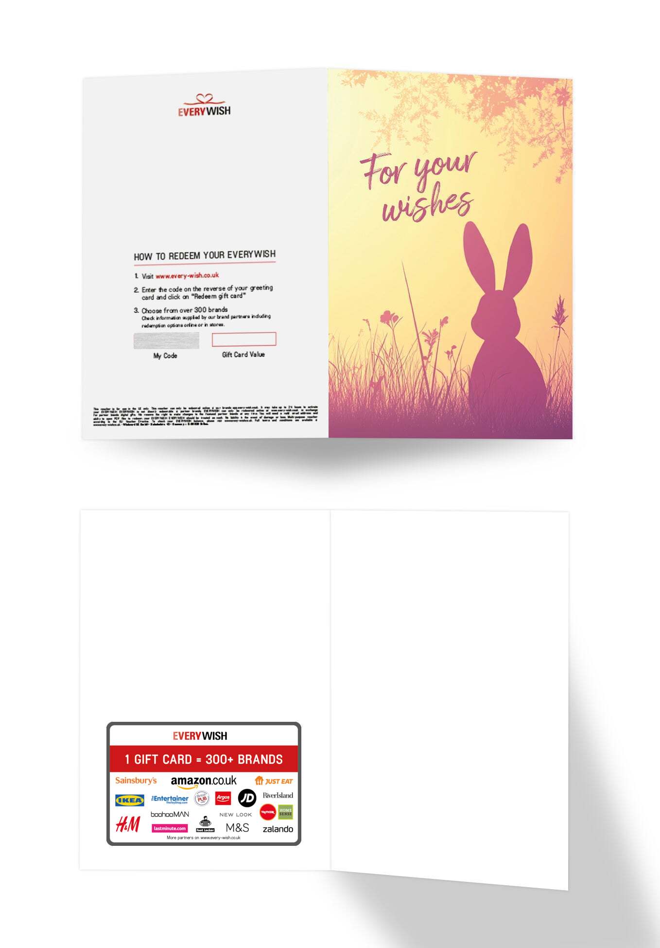 For your Wishes - Bunny Silhouette