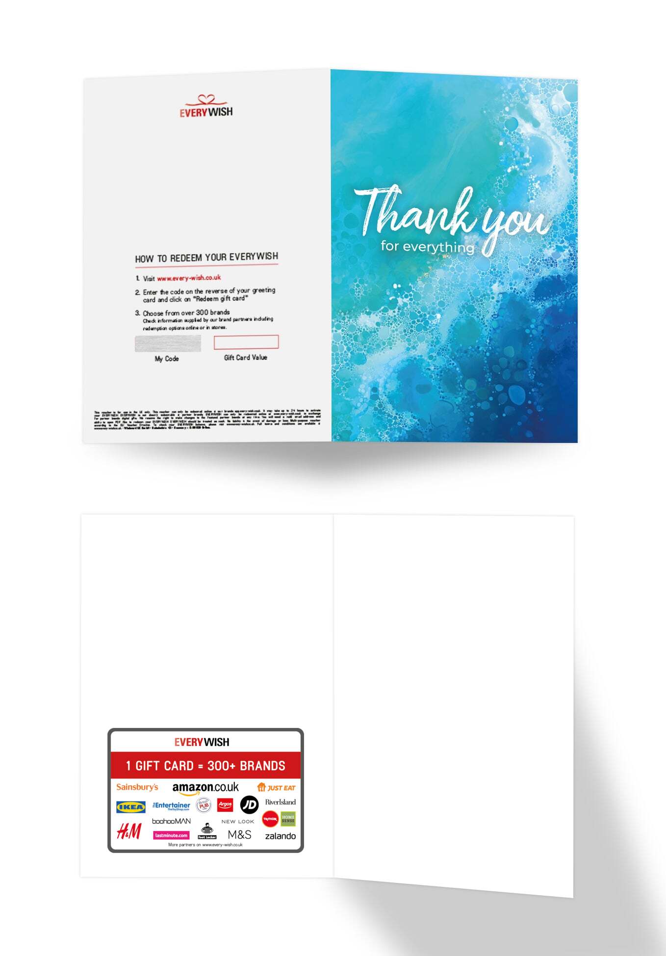 Thank you everything - Blue waves (Value)