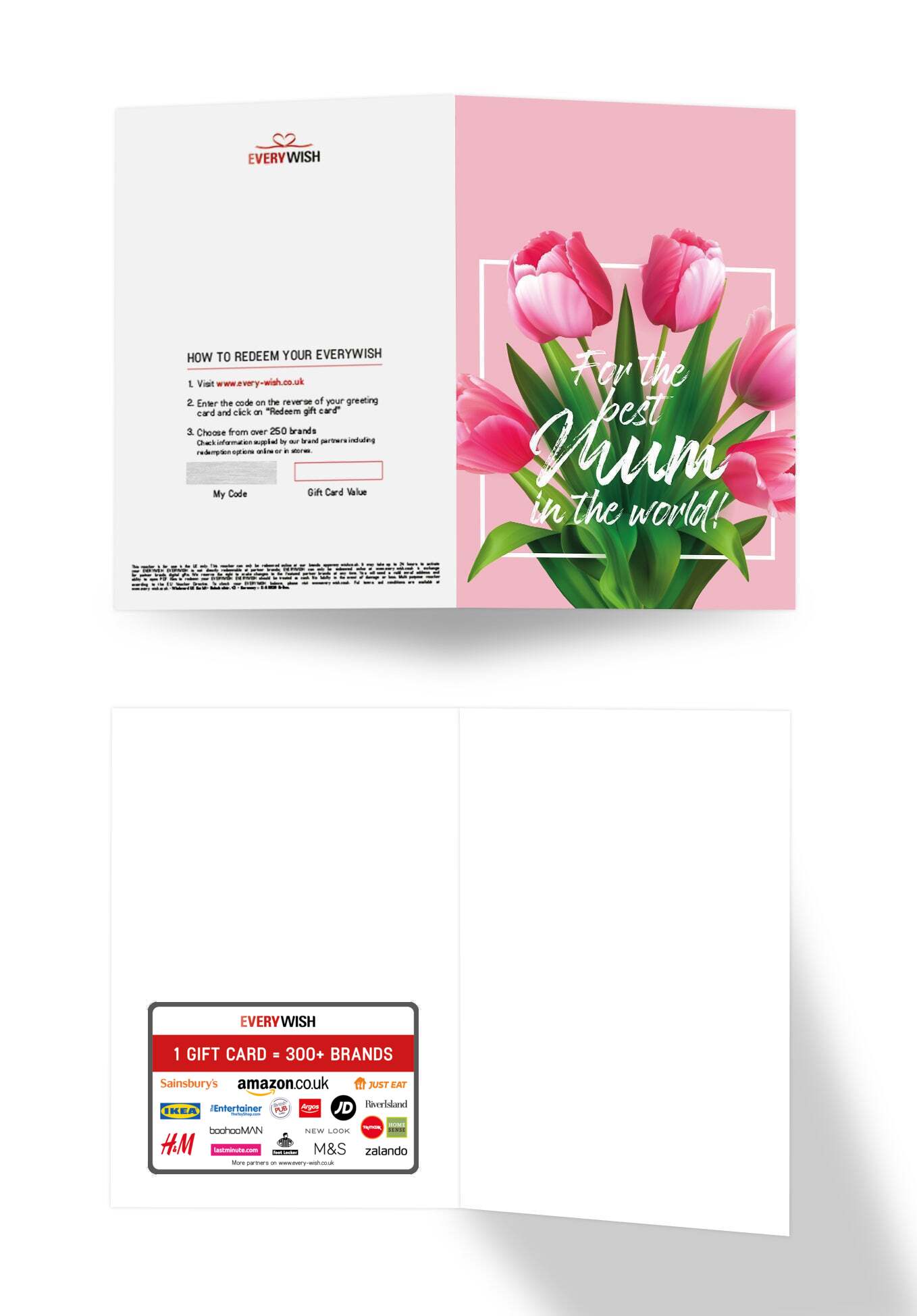 For the best Mum - Pink Tulips