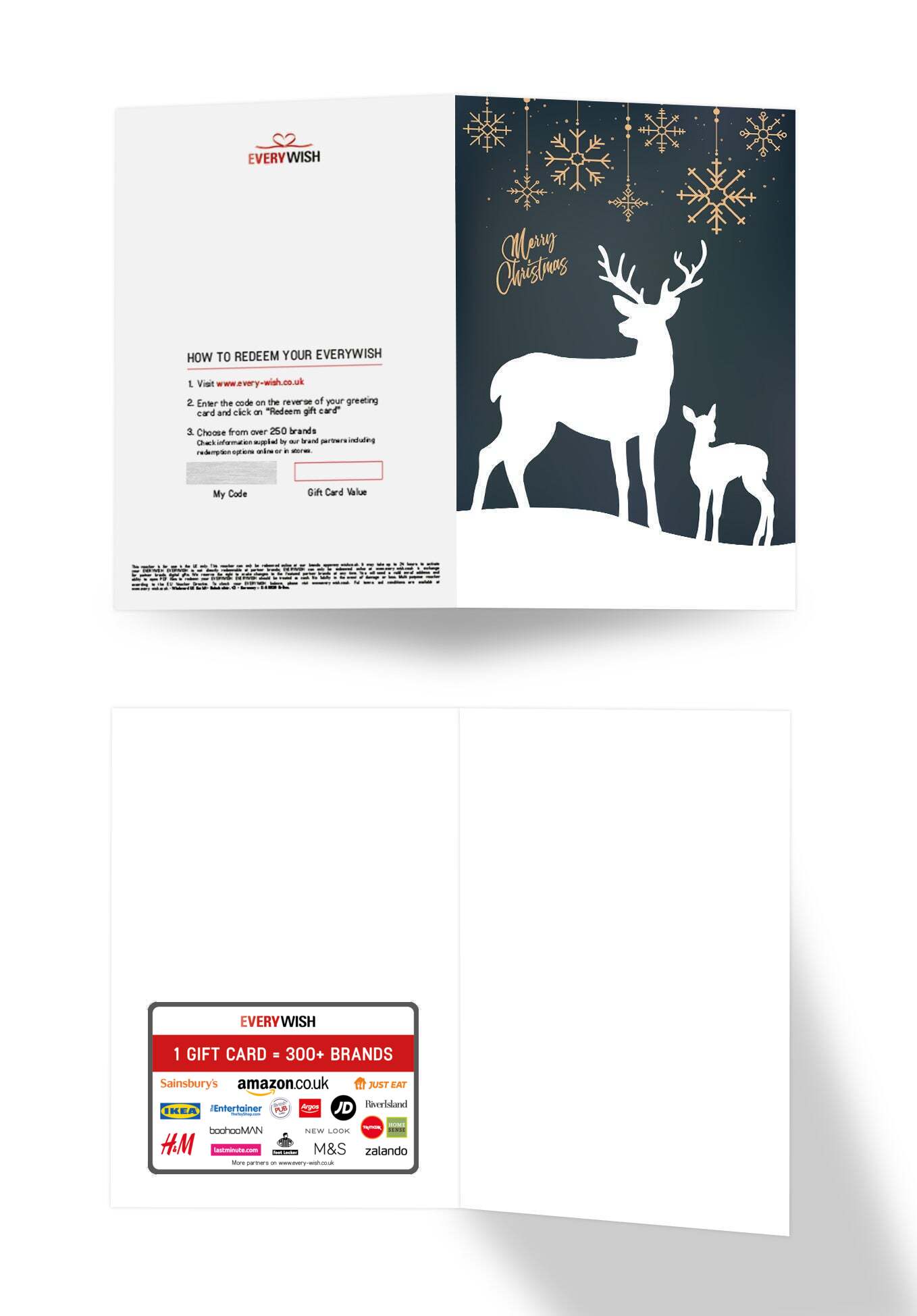 Merry Christmas - Reindeer Green