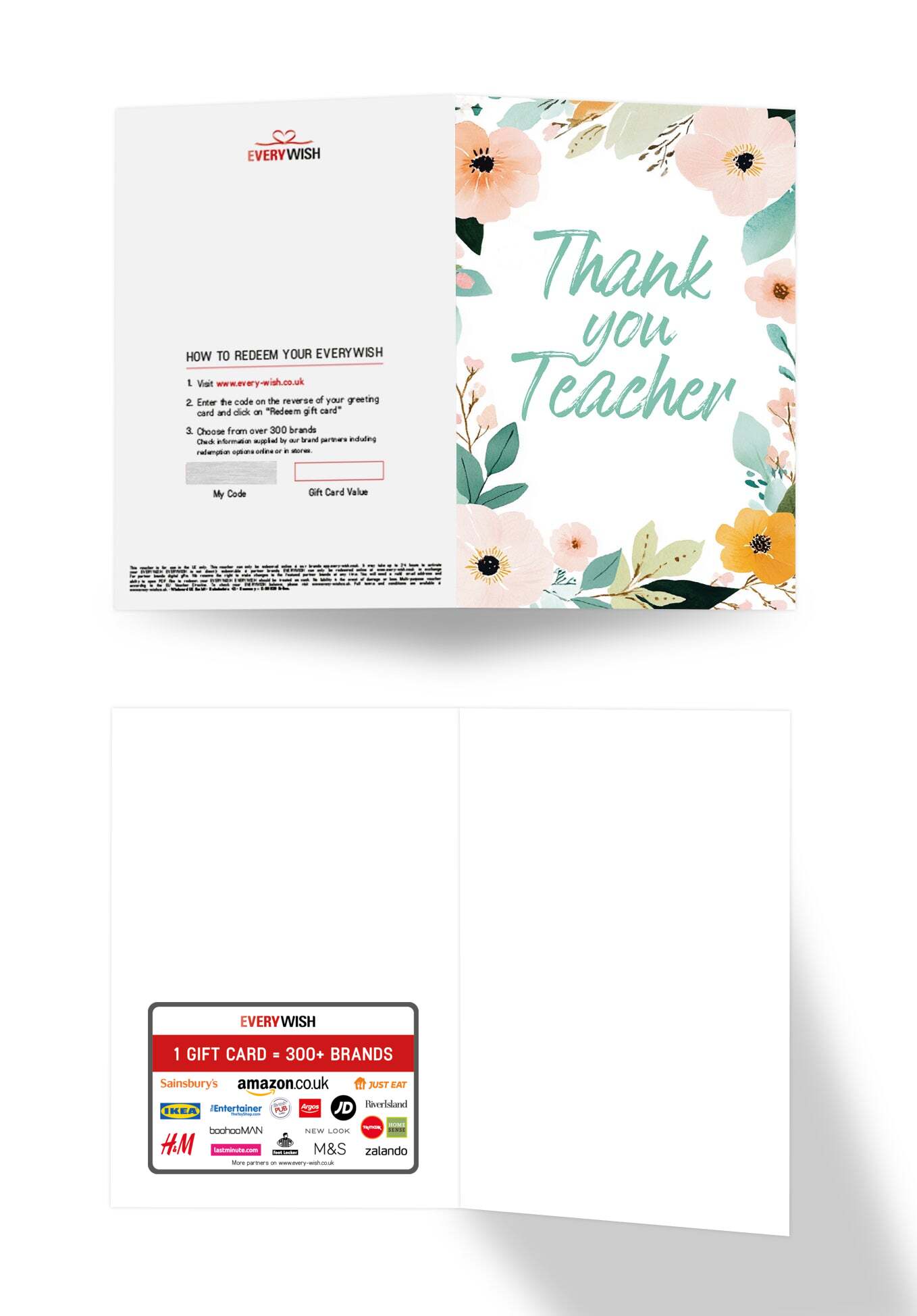 Thank you Teacher - Flower Wreath