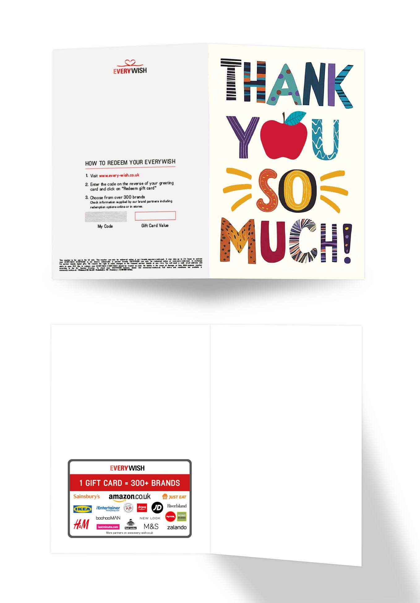 Thank you so much - Letters (Value)