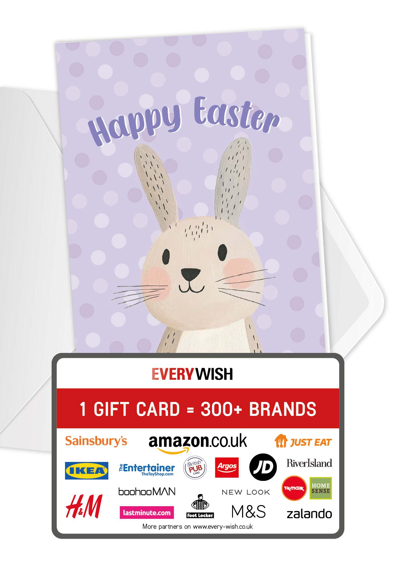 Happy Easter - Bunny Pastel Purple