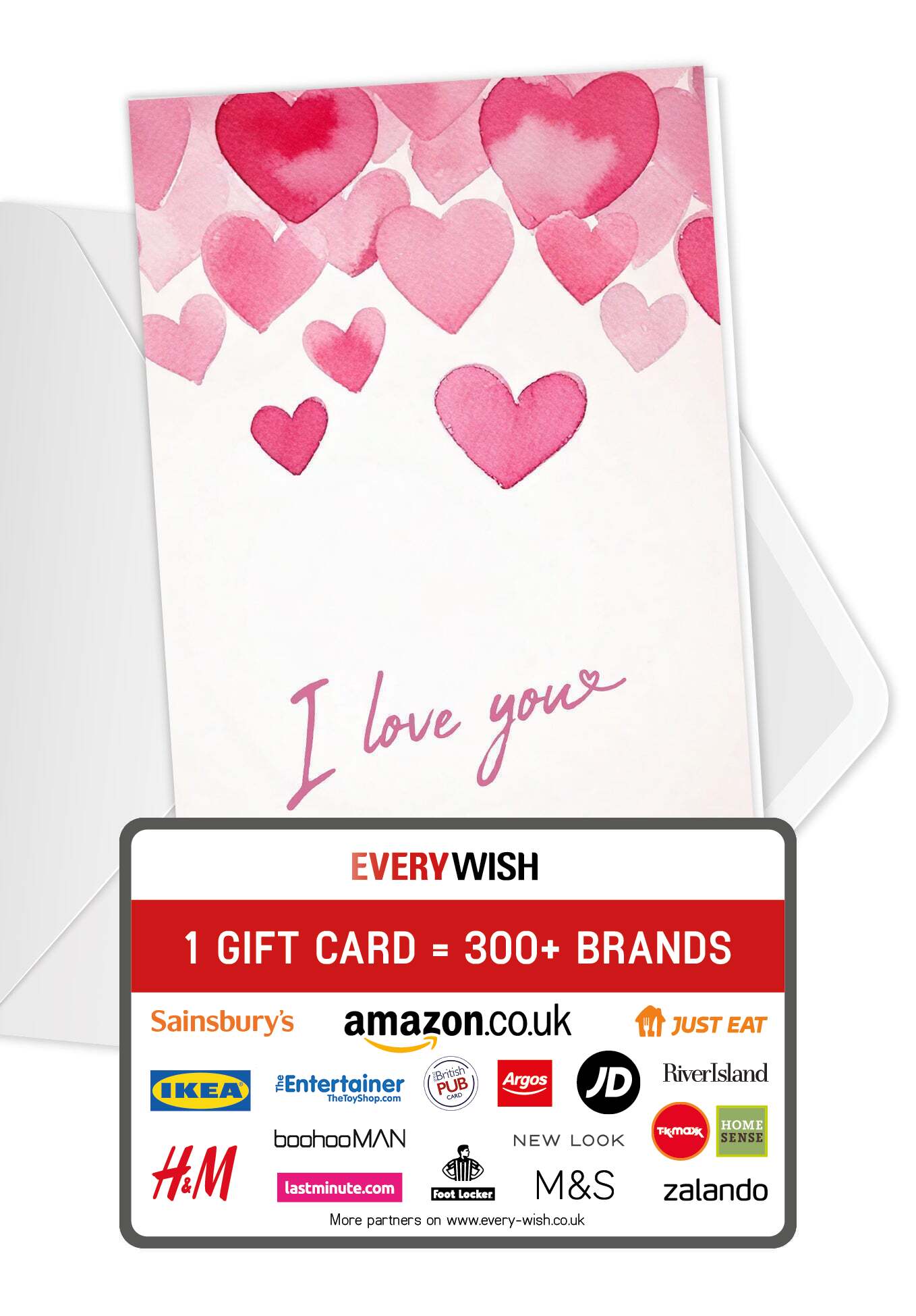 I Love You - Pink Hearts (Value)