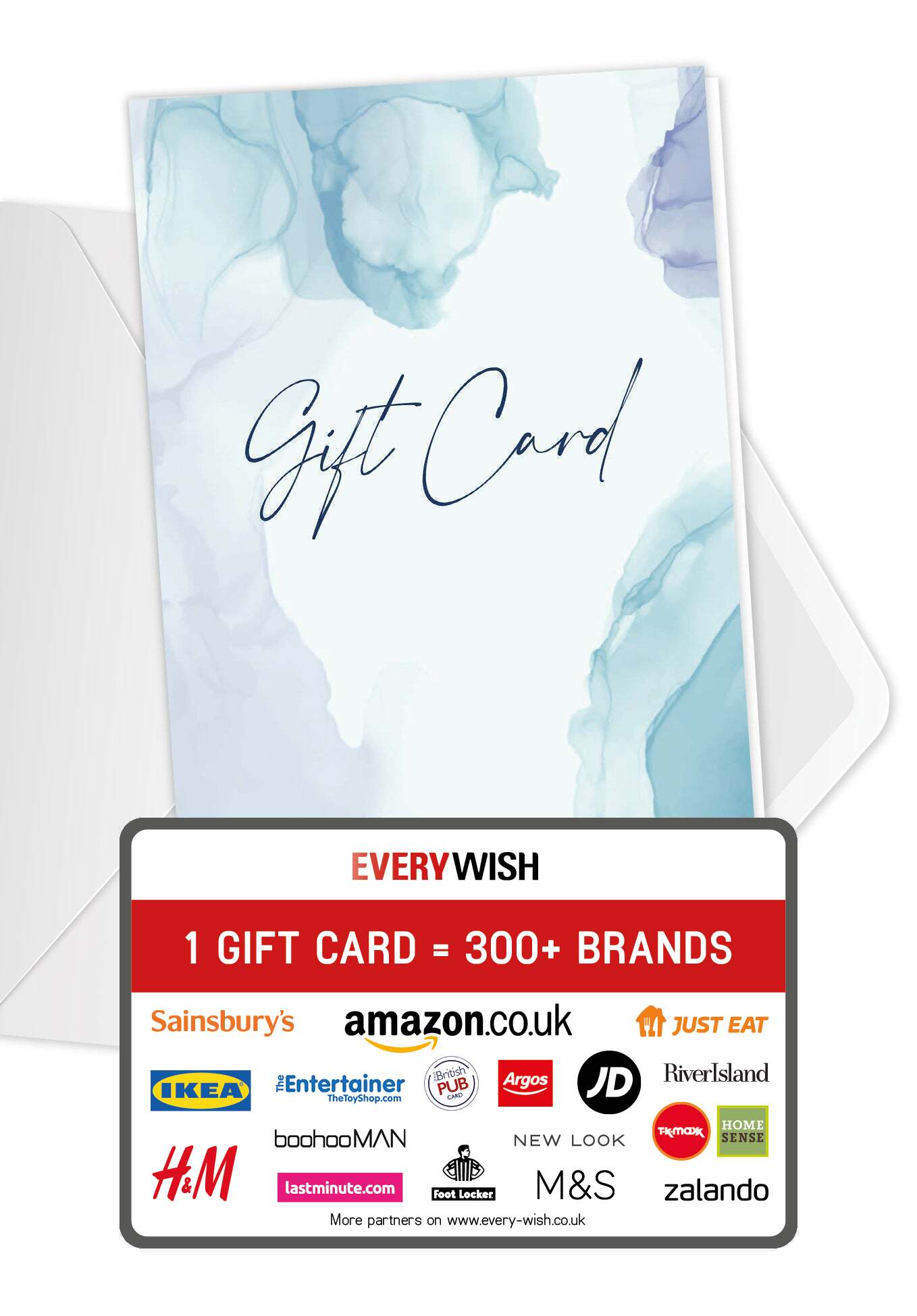 Gift Card - Watercolour Blue