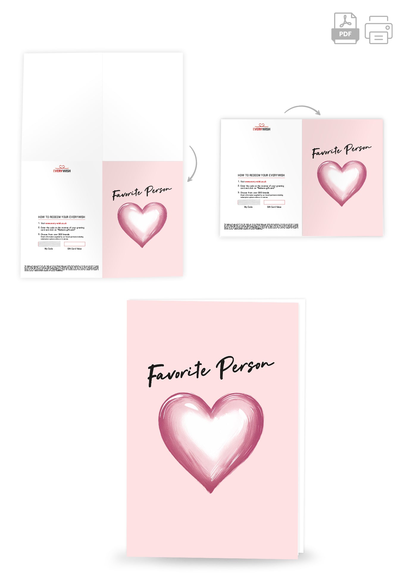 Favourite person - Pink heart