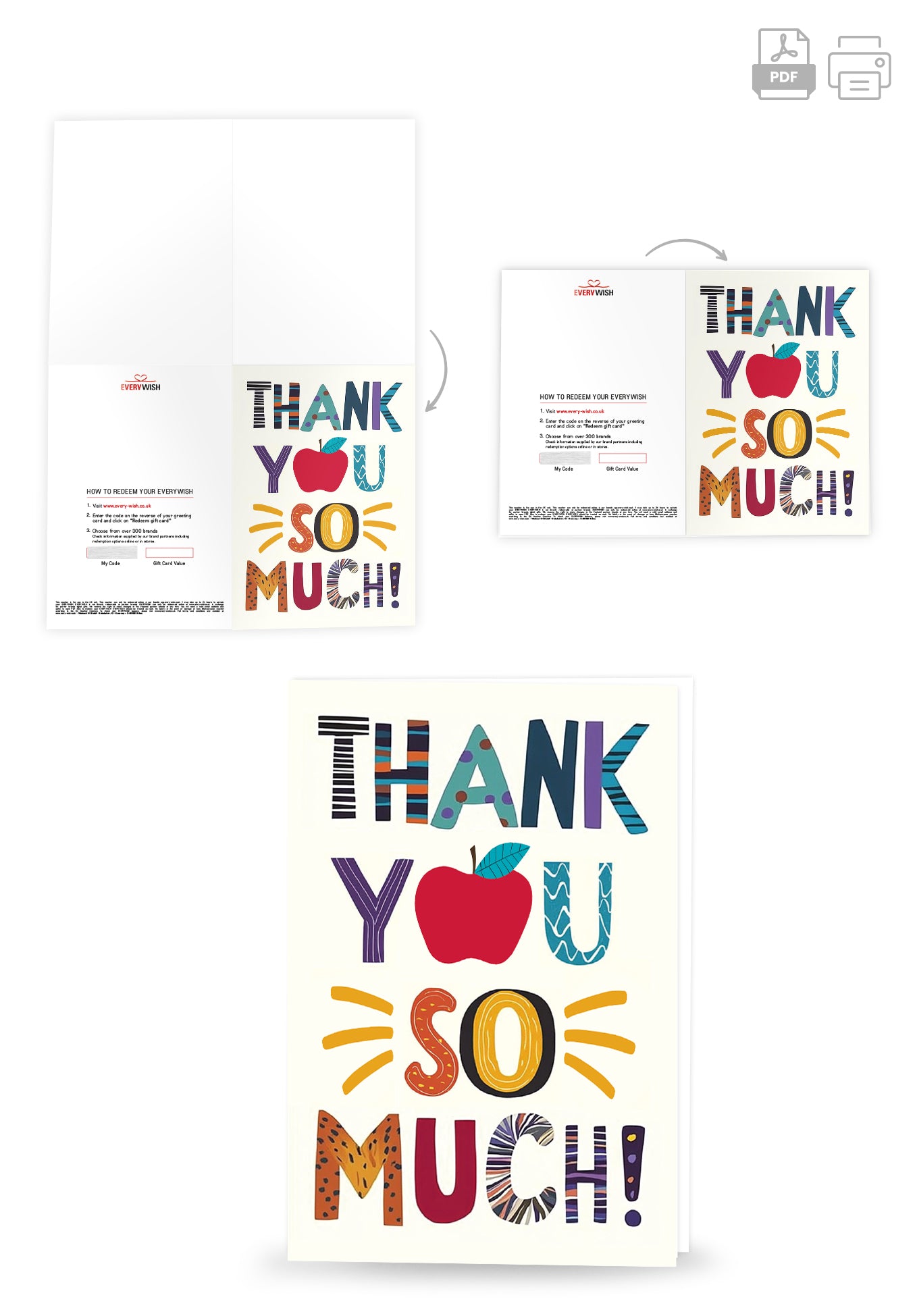 Thank you so much - Letters