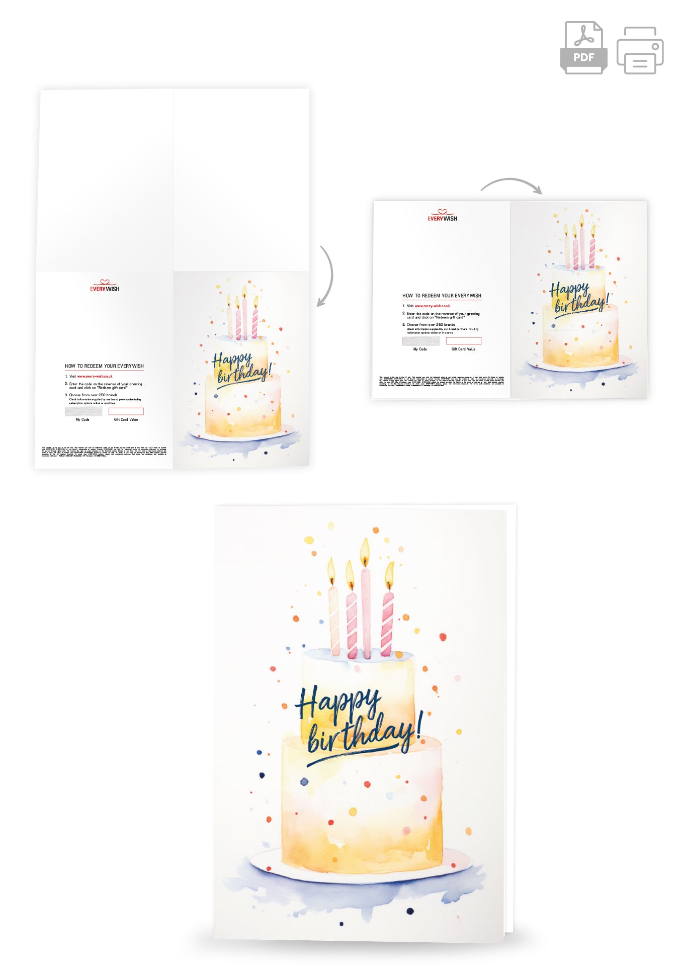 Happy Birthday - Yellow cake