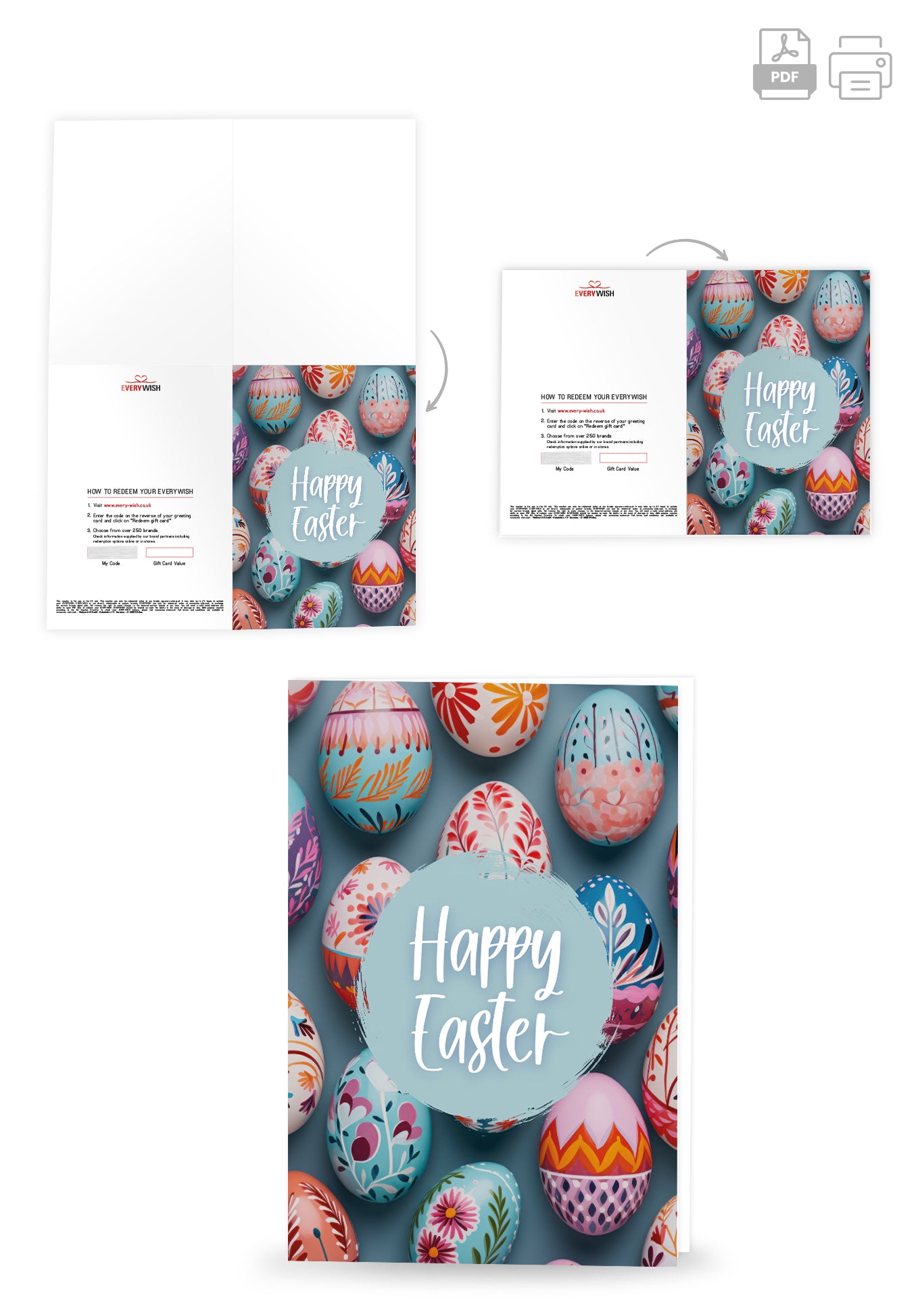 Happy Easter - Eggs Colourful