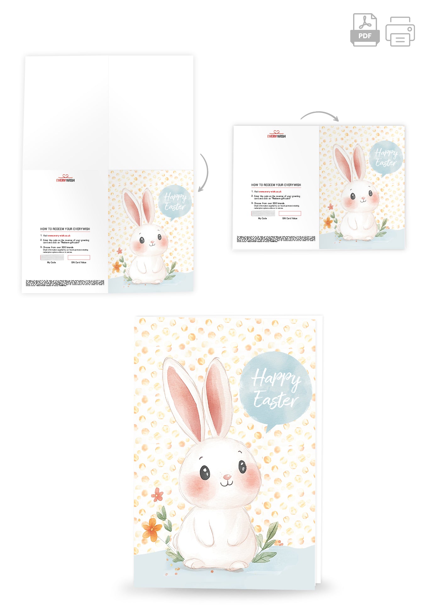 Happy Easter - Speech Bubble