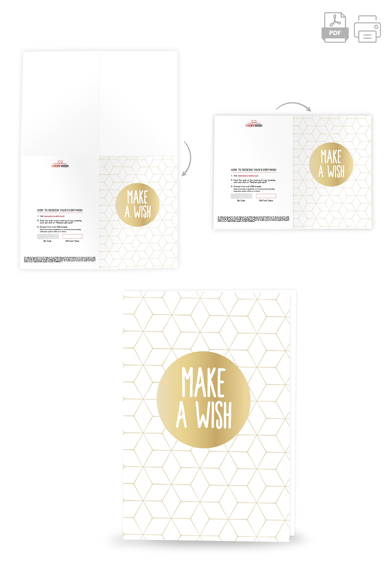 Make a wish - Gold Circle