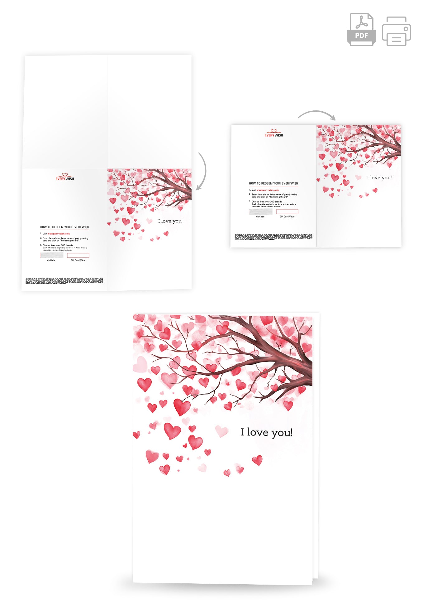 I love you - Heart tree