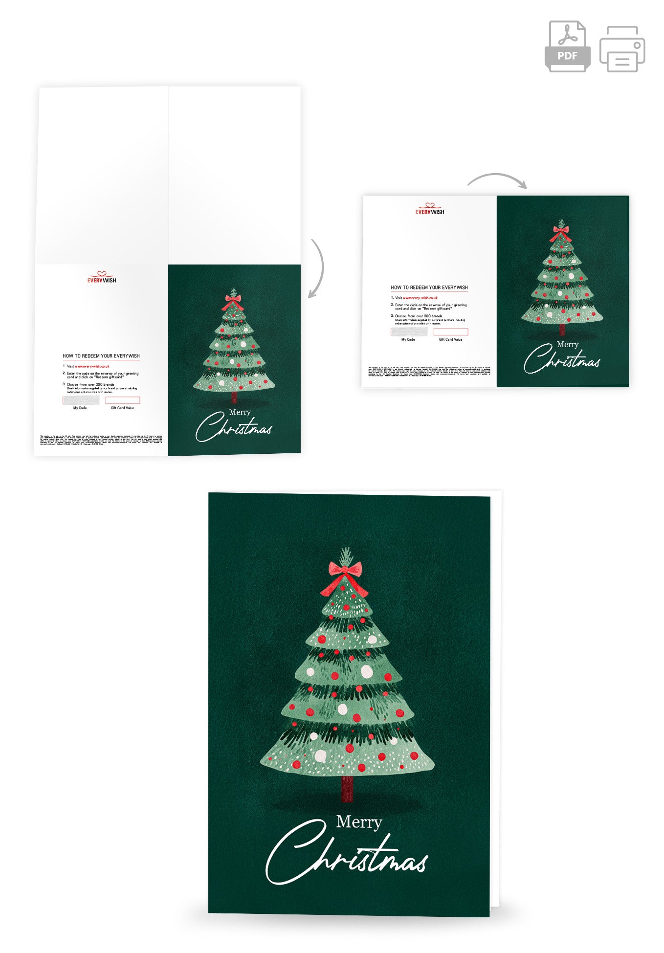 Merry Christmas - Christmas Tree Green