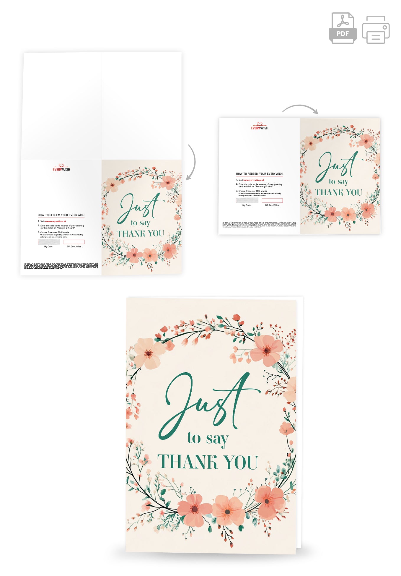 Just Thank you - Flower Wreath
