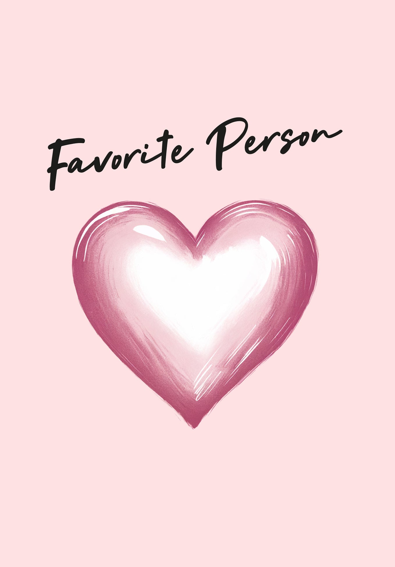 Favourite person - Pink heart