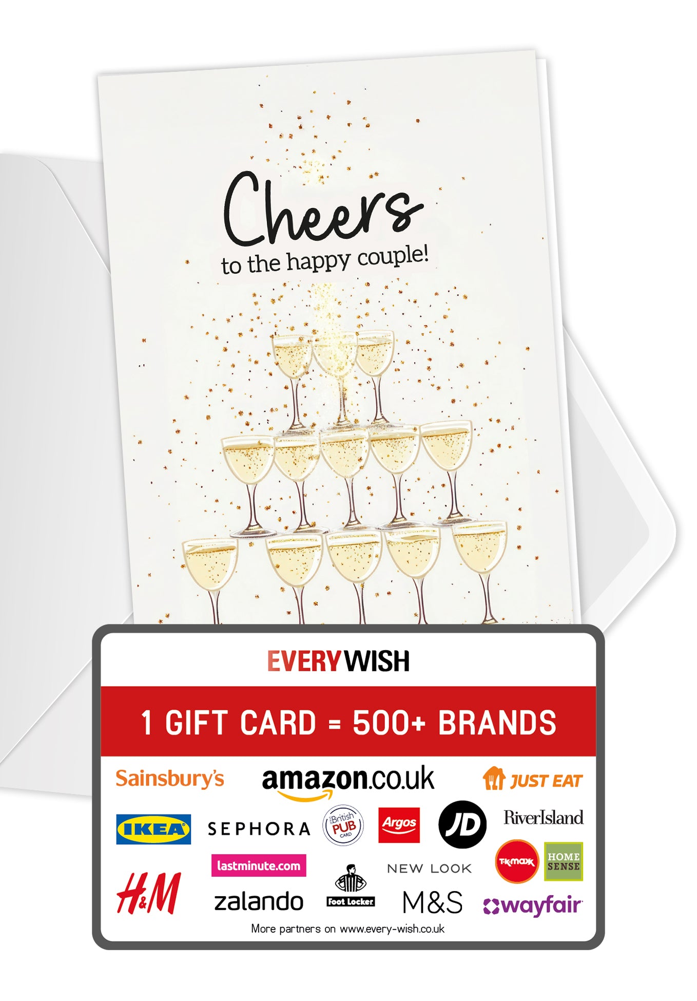 Cheers to the happy couple - Champagne pyramid