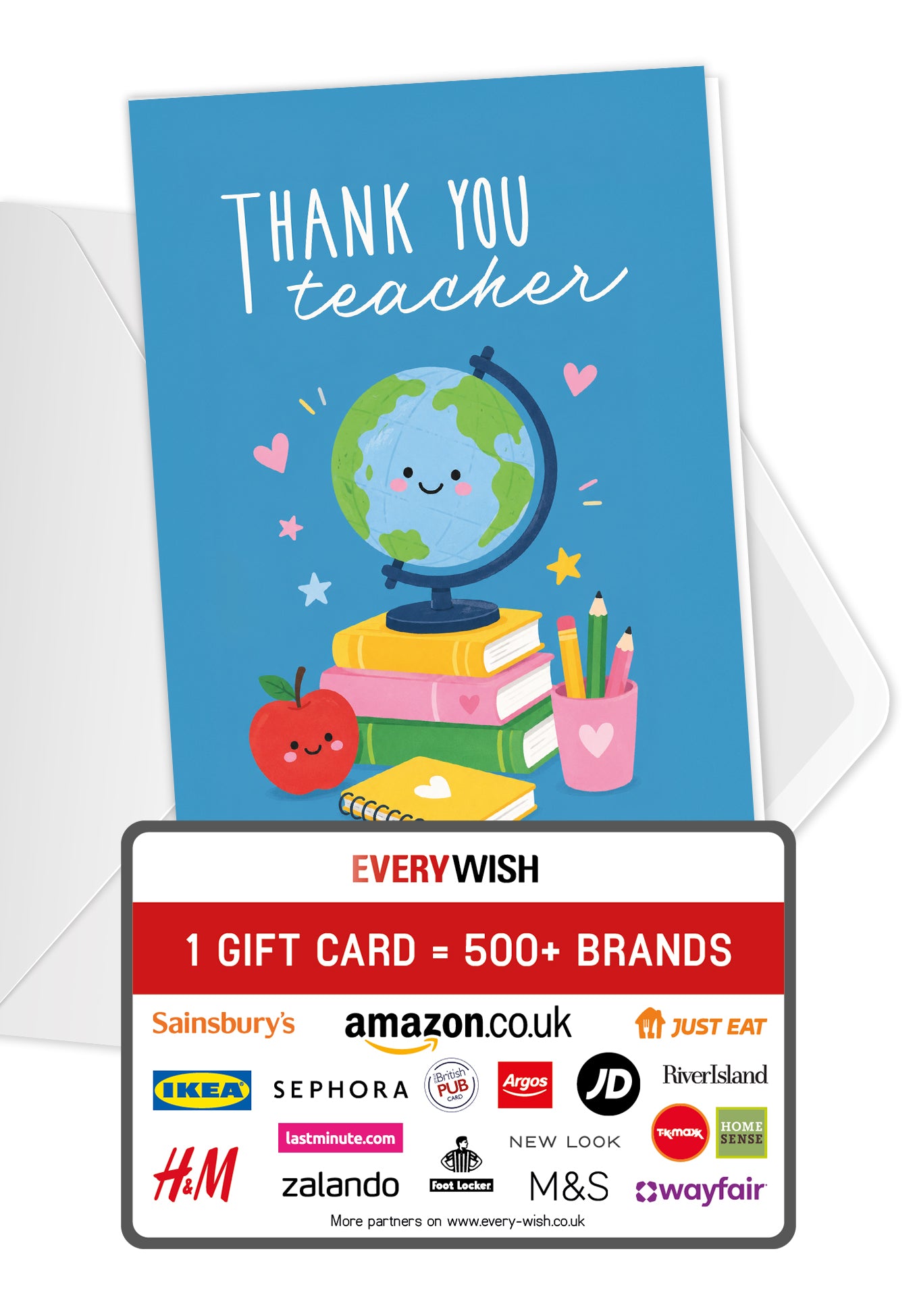 Thank you teacher - School supplies blue