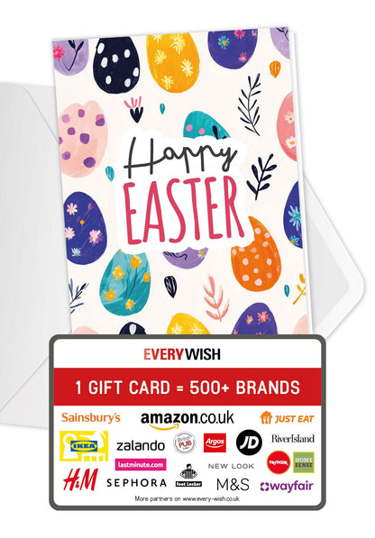 Happy Easter - Colourful easter egg pattern