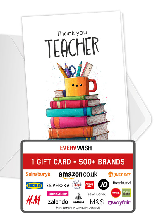 Thank you teacher - Books and mug