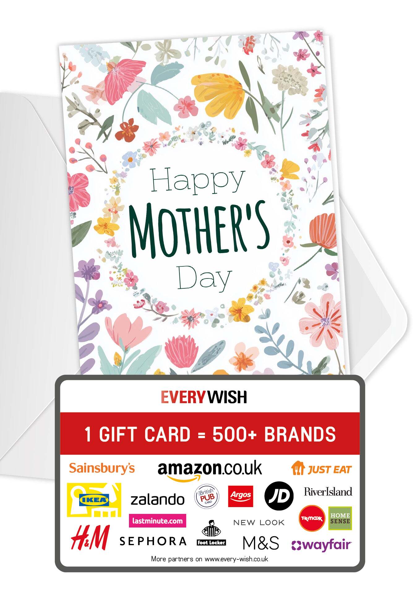 Happy Mother's Day - Illustrative Flowers