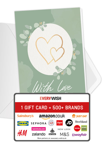 With love on your wedding day - Golden Hearts