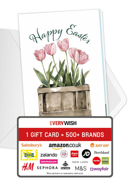 Happy Easter - Box of tulips