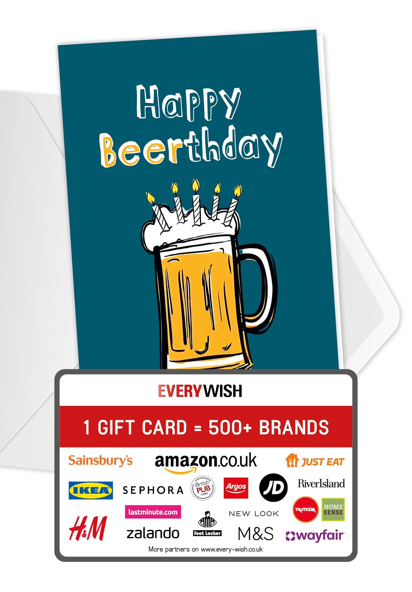 Happy Beerthday - Beer mug with candles