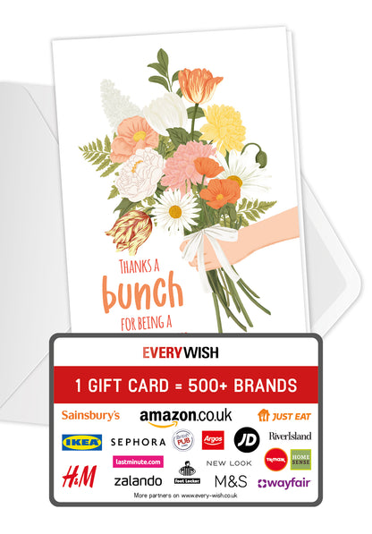 Thanks a bunch for being a wonderful teacher - Bouquet orange