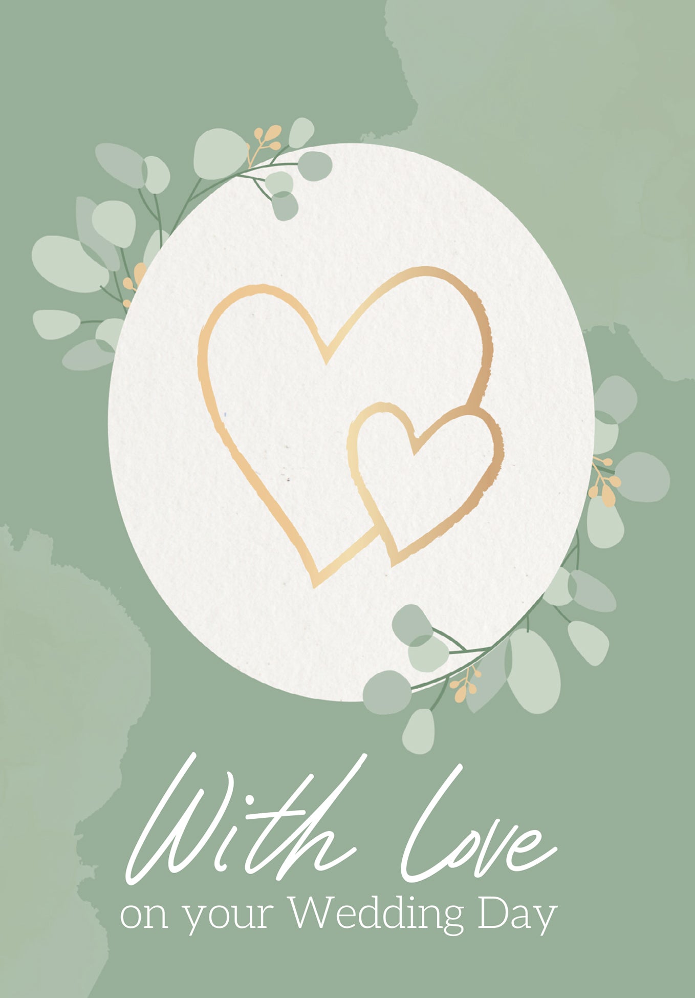 With love on your wedding day - Golden Hearts