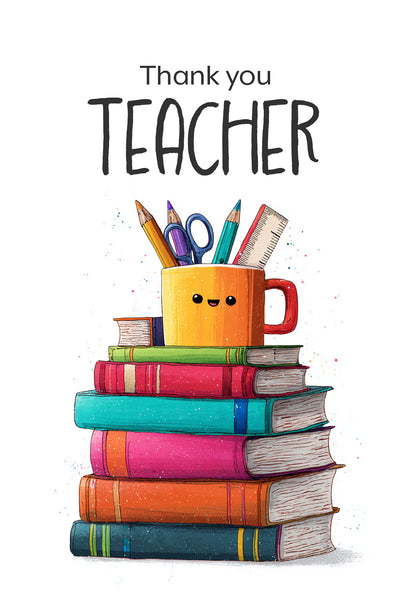 Thank you teacher - Books and mug
