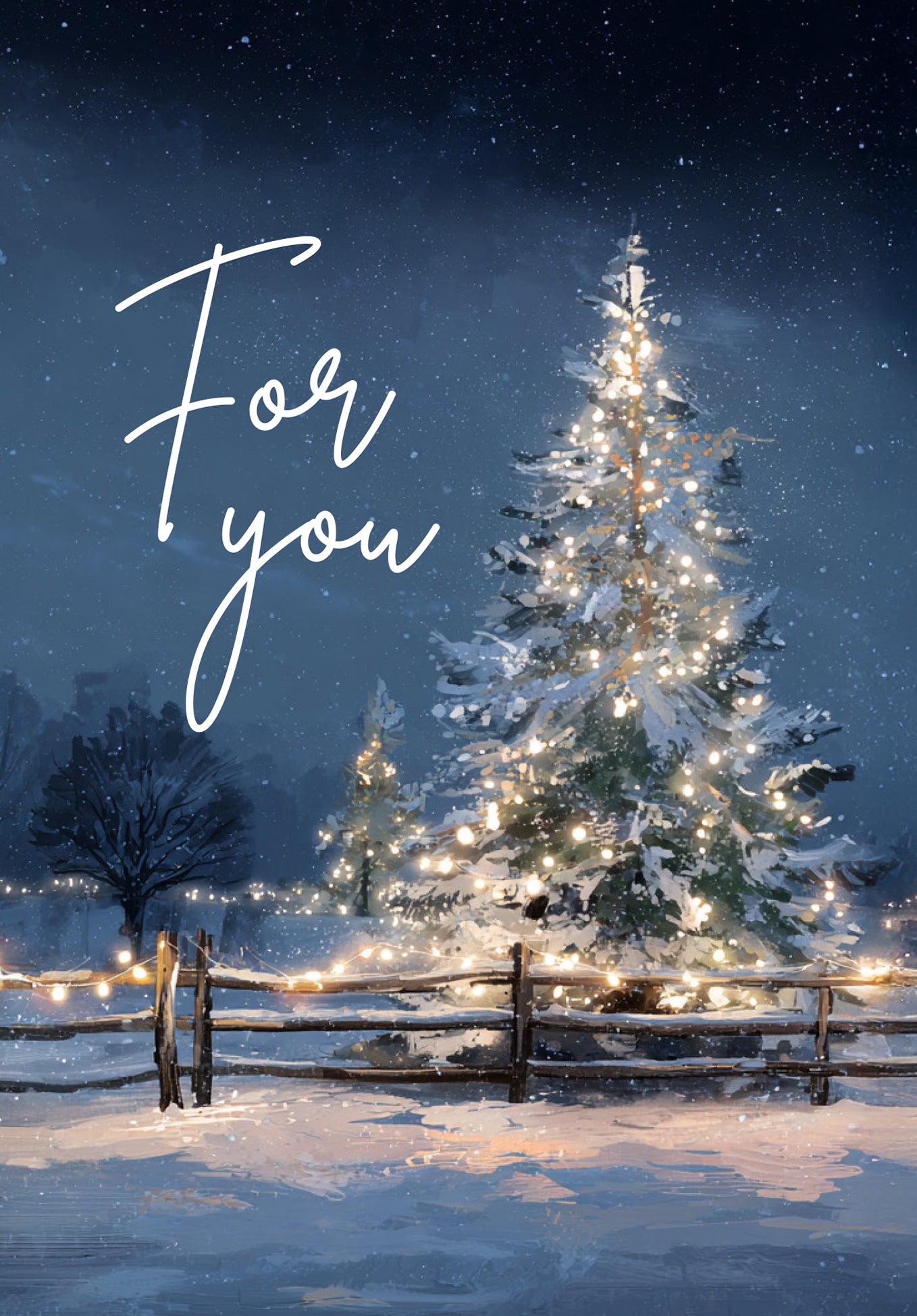 For you - Sparkling Tree Blue