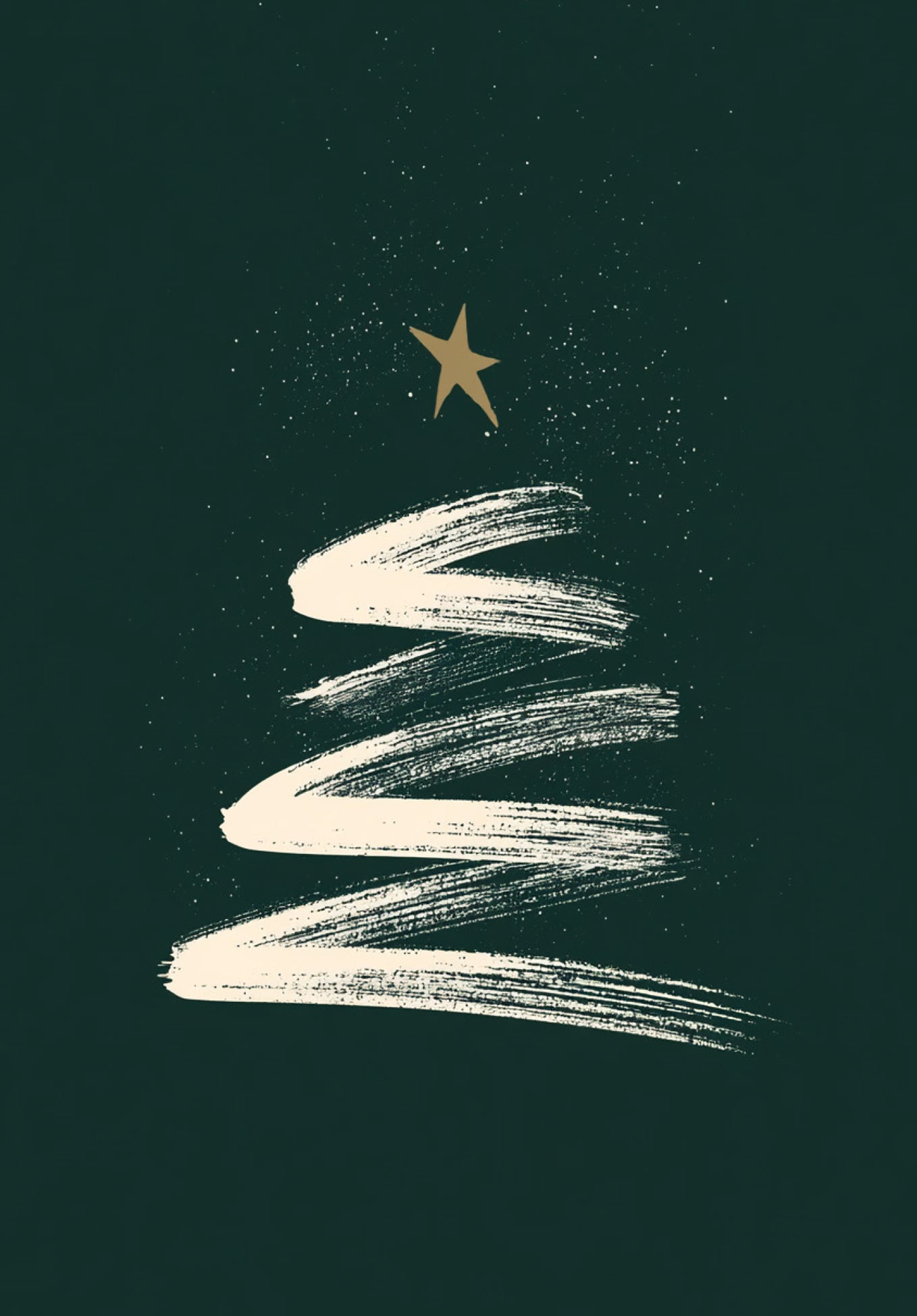 Christmastree - Darkgreen minimalistic