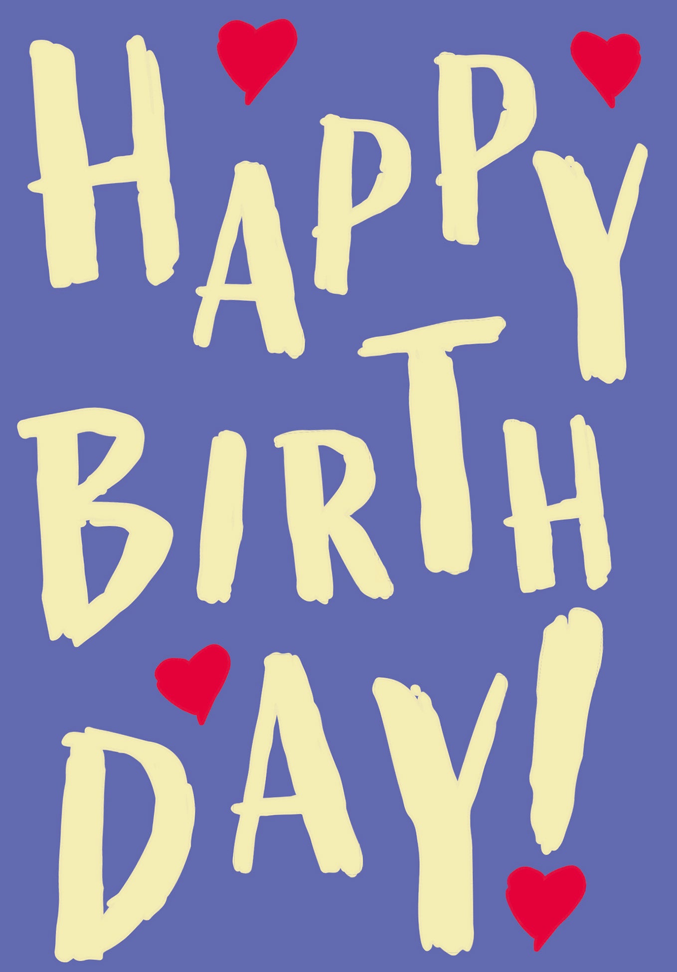 Happy Birthday - Purple Yellow