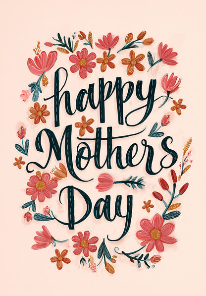 Happy Mothers Day - Flowers Pink