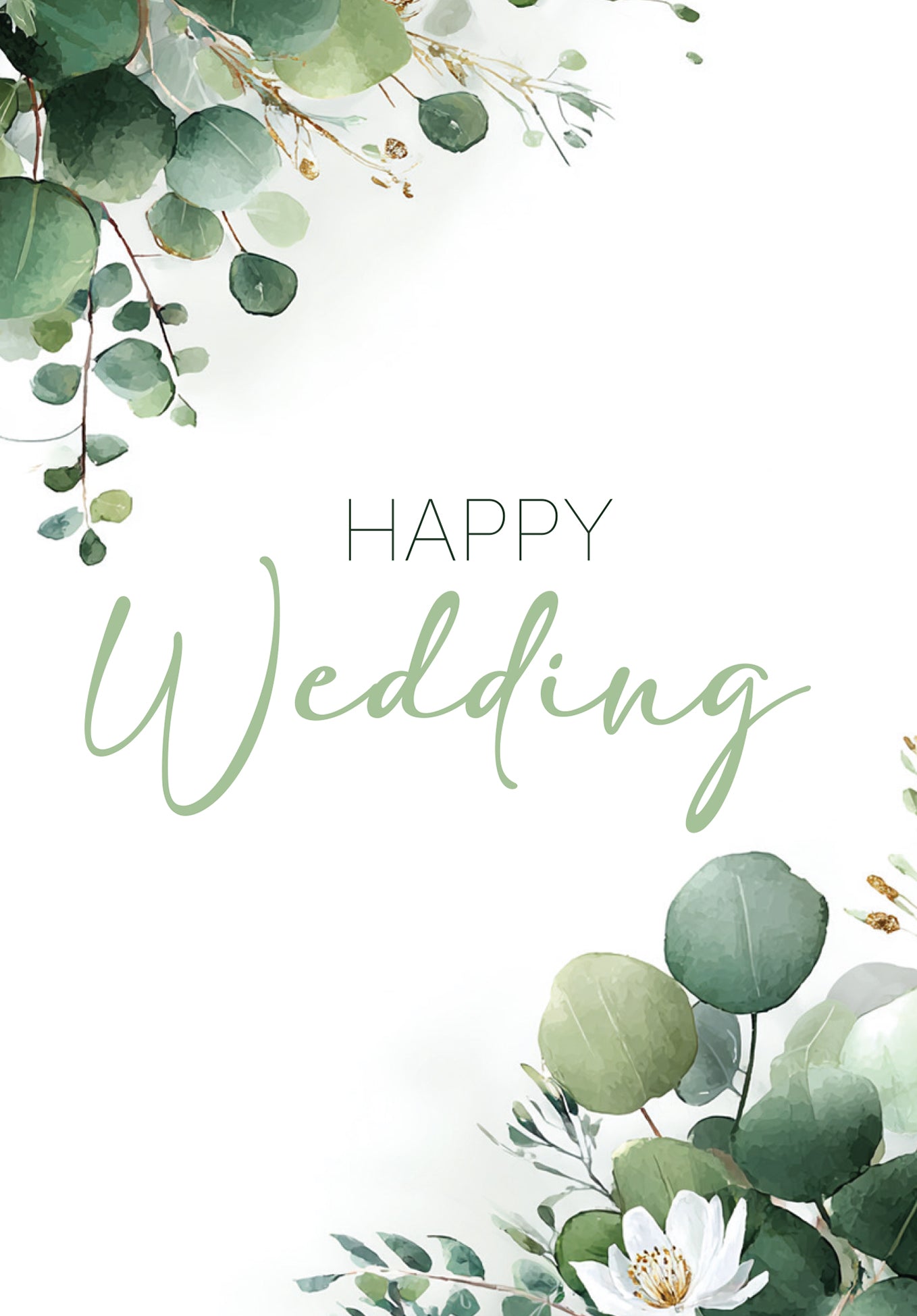 Happy wedding - Eucalyptus