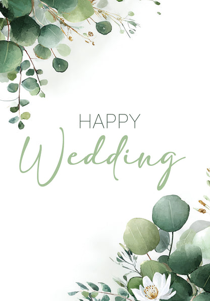 Happy wedding - Eucalyptus