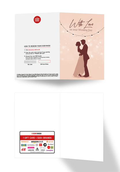With love on your wedding day - Dancing couple