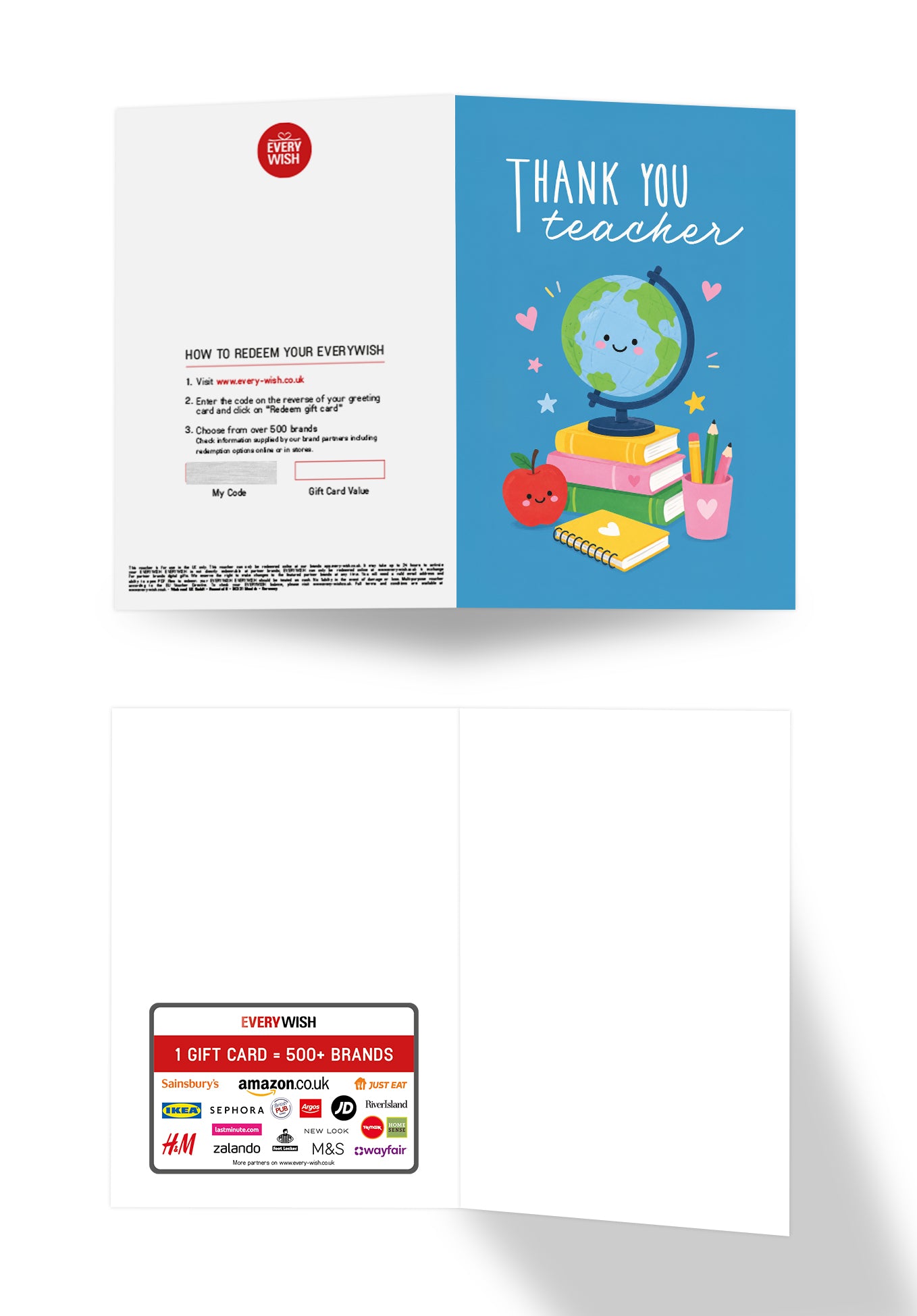 Thank you teacher - School supplies blue